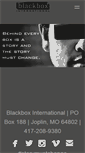 Mobile Screenshot of blackboxinternational.org