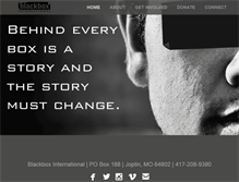 Tablet Screenshot of blackboxinternational.org